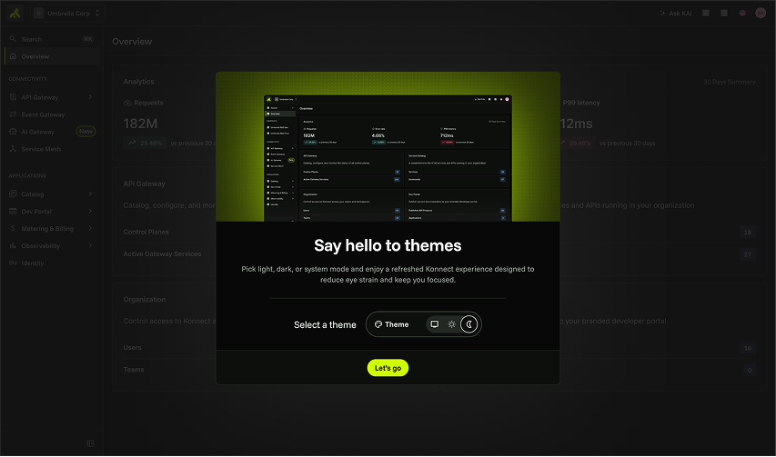 Kong design system experience